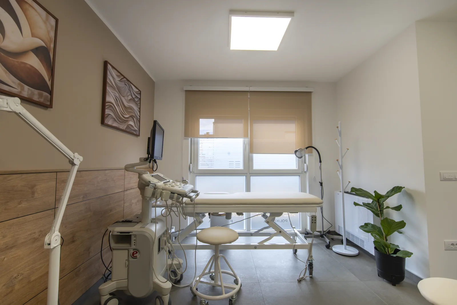 Hospital consultation room interior