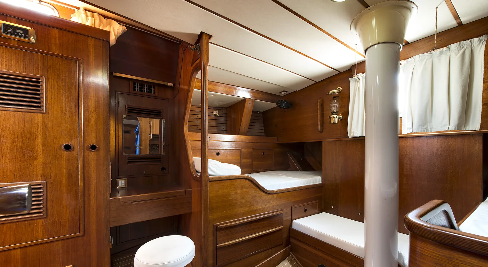 Luxury yacht saloon and lounge interior