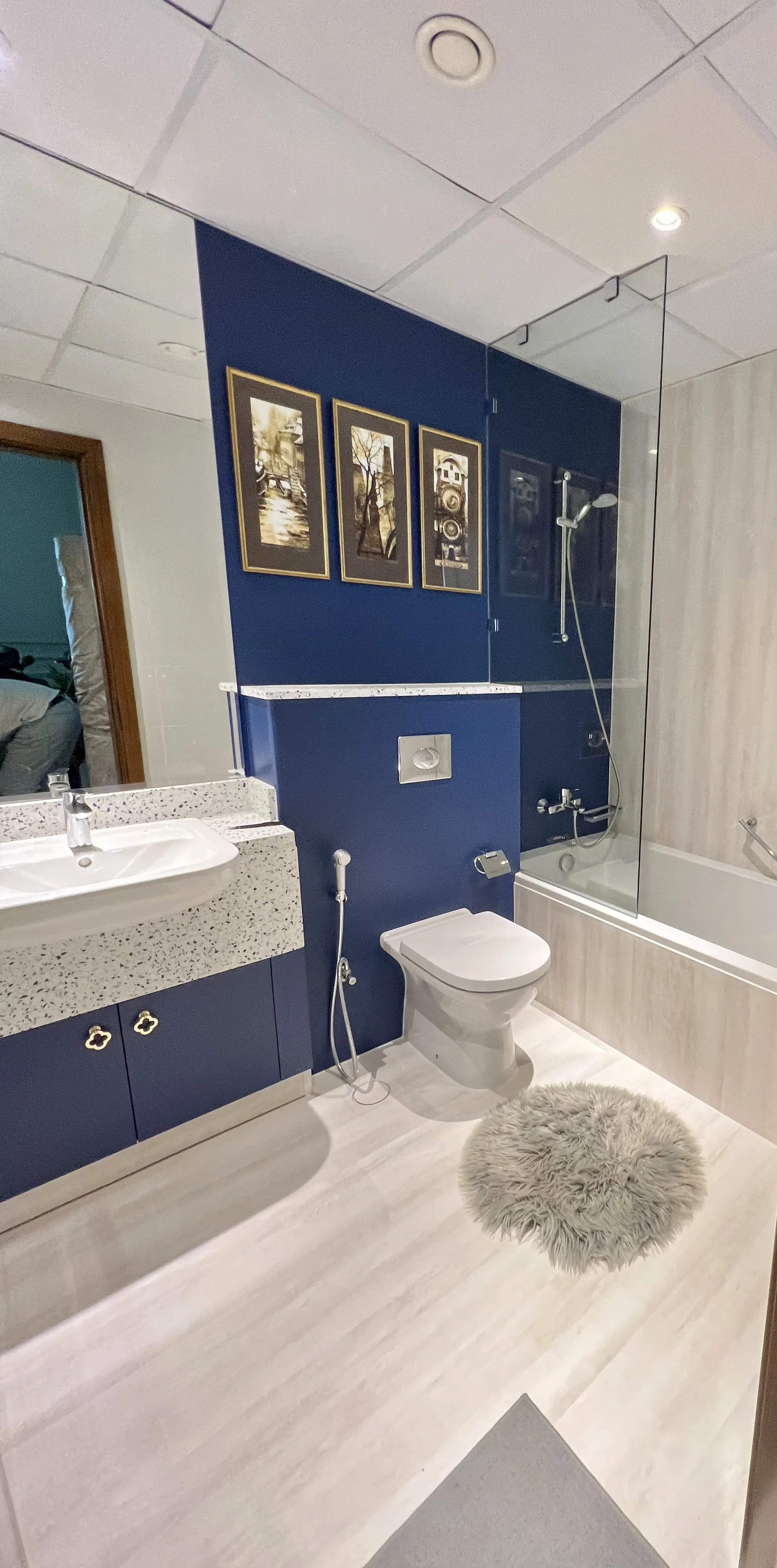 Bathroom after vinyl wrapping — showcase 6
